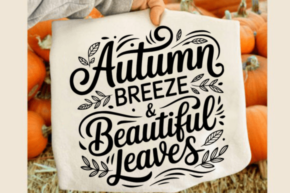 Autumn Breeze Beautiful Leaves SVG