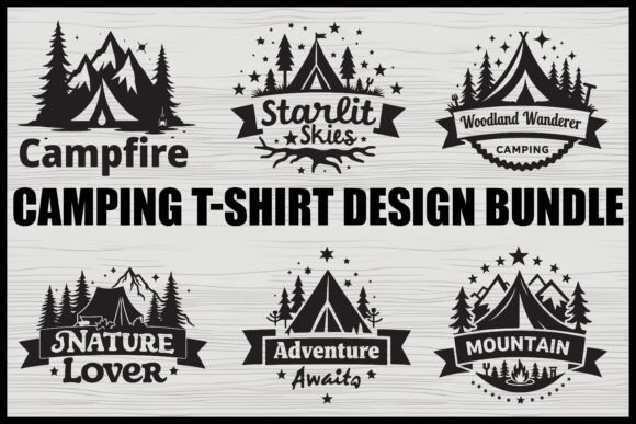 Camping Quote T-Shirt Bundle