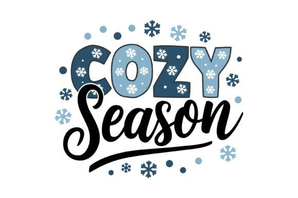 Cozy Season Winter Snowflake Design