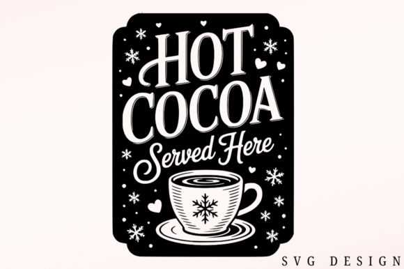 Farmhouse Hot Cocoa SVG Design