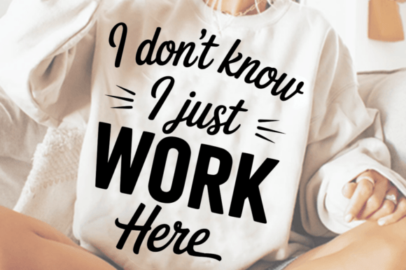 Funny Employee Quote SVG Design