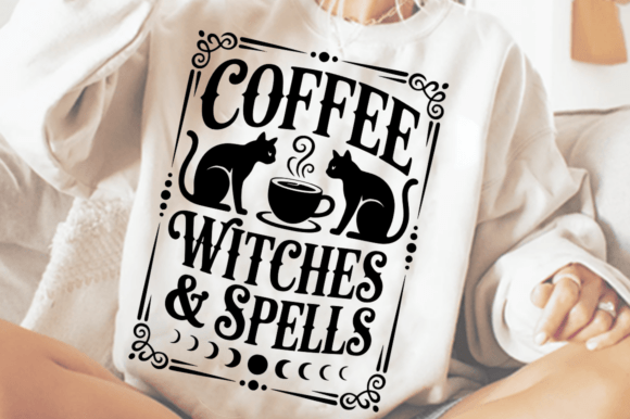 Halloween Coffee Witches Spells SVG