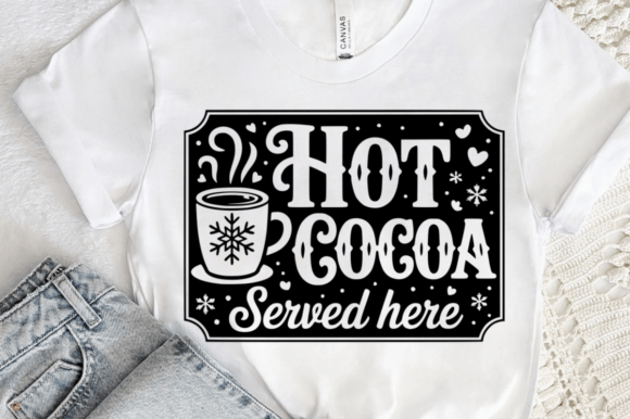 Hot Cocoa Served Here SVG Design