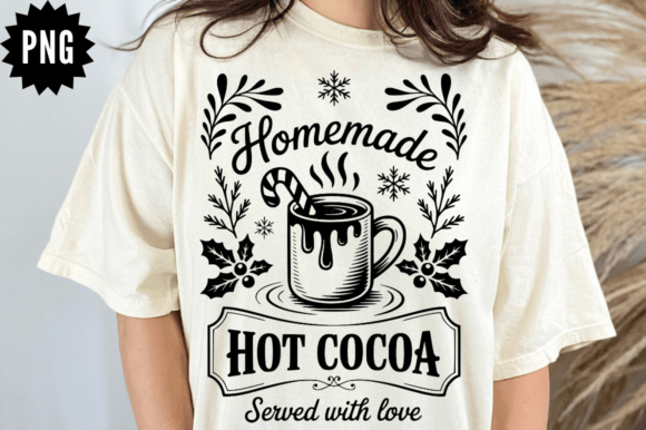 Hot Cocoa Served with Love SVG Design