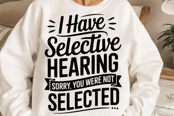 I Have Selective Hearing SVG Design