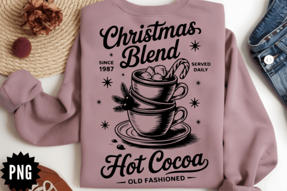 Retro Hot Cocoa Served Daily SVG Design