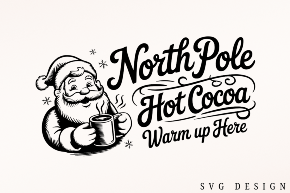 Warm Up Here Christmas SVG Design