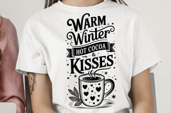 Warm Winter Hot Cocoa Kisses SVG